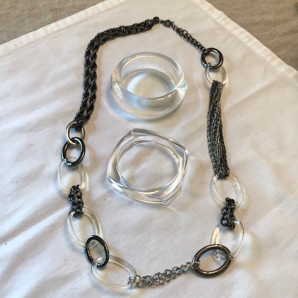 Talbots Jewelry - Talbots Mixed Chain Necklace with 2 Bracelets